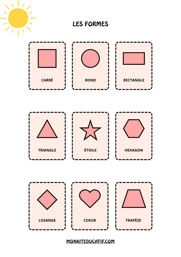 Fiche PDF gratuite – Les formes