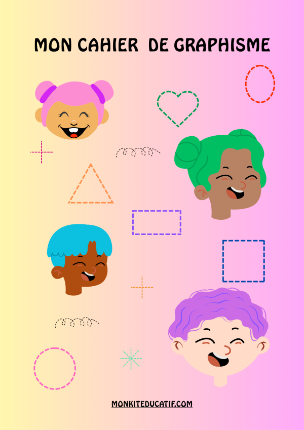 Ebook MON CAHIER DE GRAPHISME – Apprendre à tracer en s'amusant !
